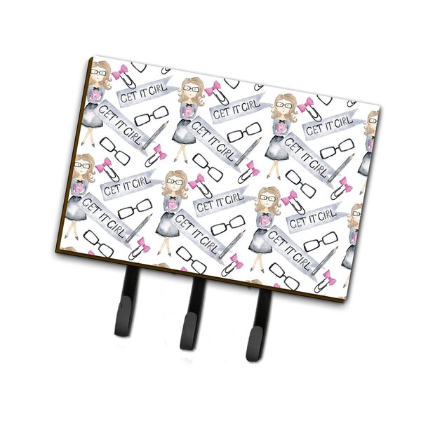 Carolines Treasures Watercolor Girl Boss Get it Girl Leash or Key Holder, 6 x 2 x 9 in. BB7542TH68 - main